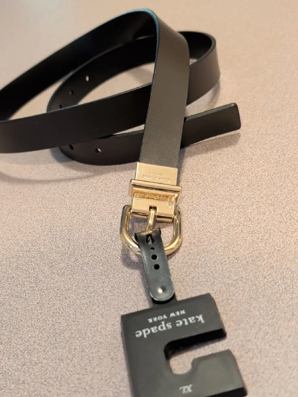 kate spade new york® Reversible Belt 25MM Hot Fudge size XL 40